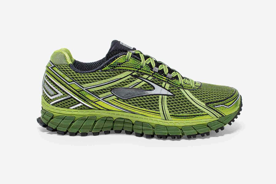 Brooks Men's Adrenaline ASR 12 Trail Running Shoes Green/Black GNYA-94032